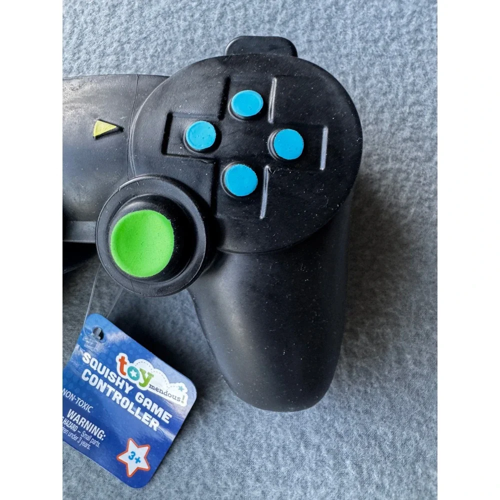 Toymendous Squishy Game Controller Black Fidget Stress Toy Gel Filled Kids 3+